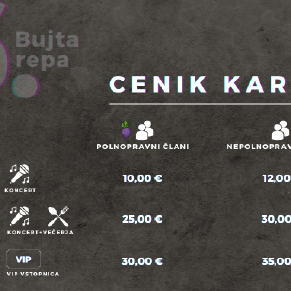 Kje kupiti vstopnice za 66. Bujto repo?