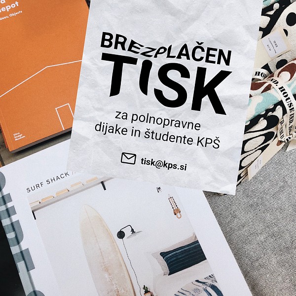 Tiskaj brezplačno v pisarni KPŠ