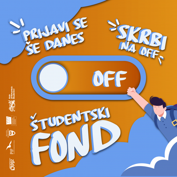 Razpis za pridobitev enkratne štipendije iz sklada Študentski fond
